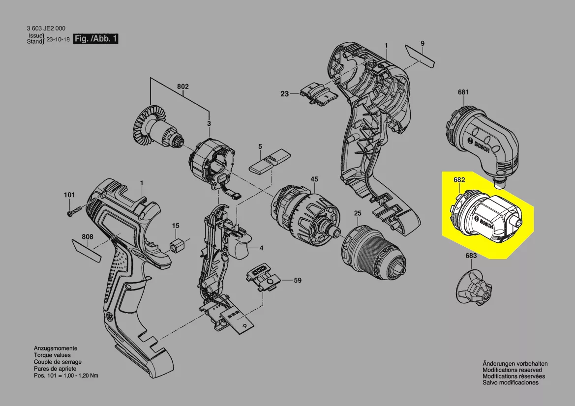 porte-embout excentré QuickSnap réf. 1 600 A02 HD4 Bosch